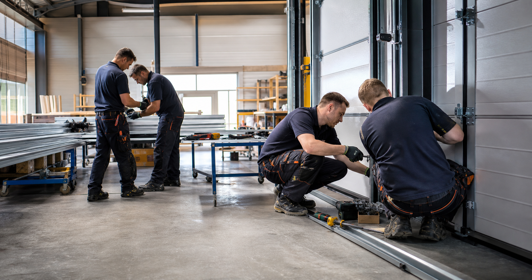 Industrial Sectional Door Installation Overview