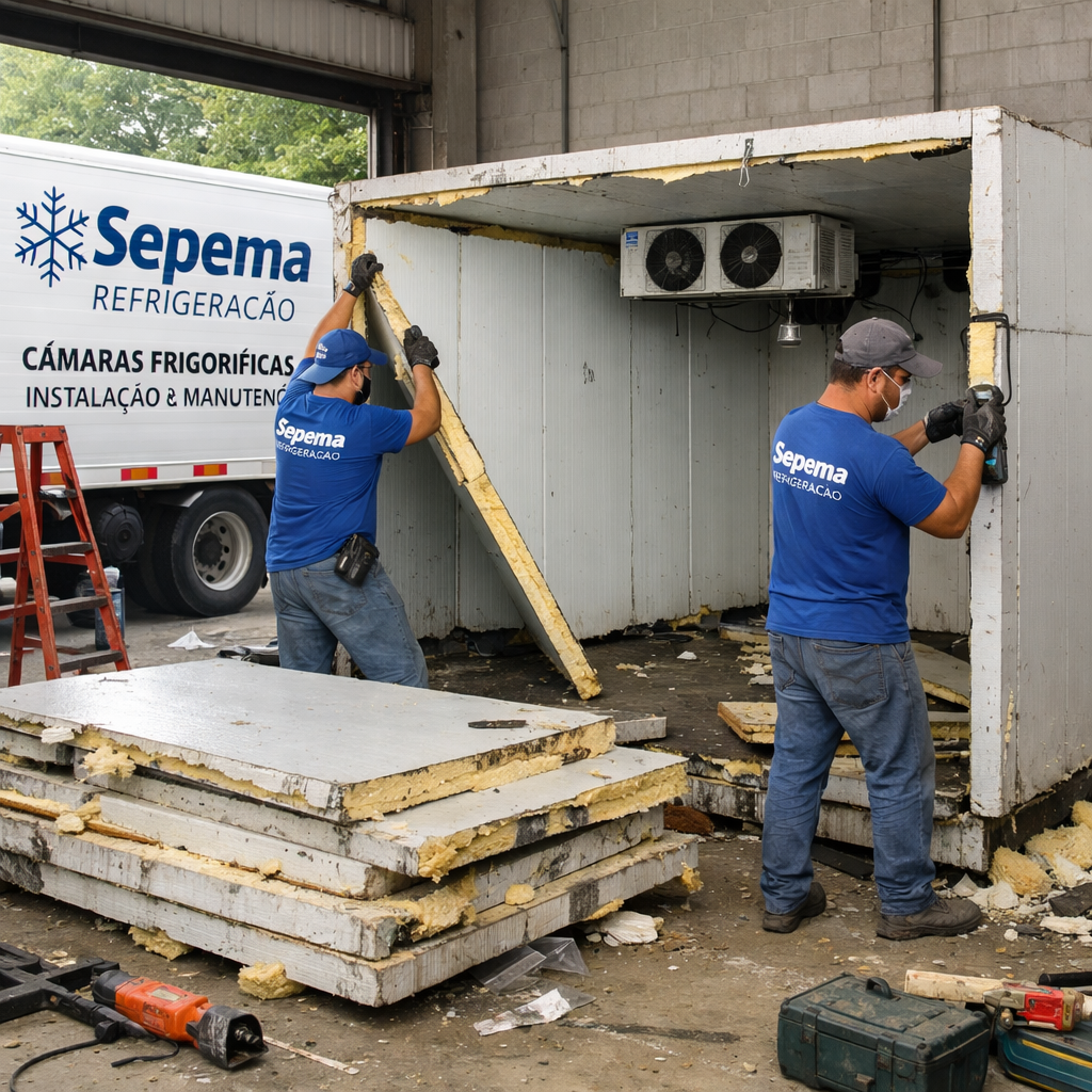 Sepema Refrigerao Cold Room Disassembly